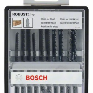 Bosch 10-delni Robust Line komplet listova ubodne testere sa T držačem Wood 2607010540