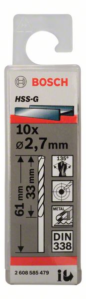 Bosch Burgija za metal HSS-G, DIN 338 2608585479
