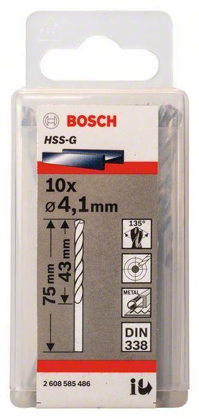 Bosch Burgija za metal HSS-G, DIN 338 2608585486