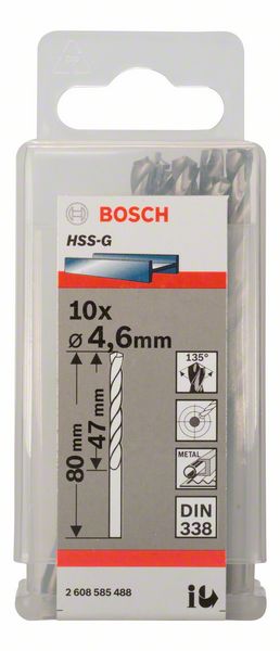 Bosch Burgija za metal HSS-G, DIN 338 2608585488
