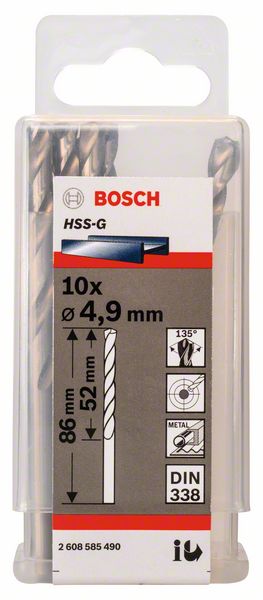Bosch Burgija za metal HSS-G, DIN 338 2608585490