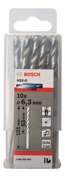 Bosch Burgija za metal HSS-G, DIN 338 2608585498