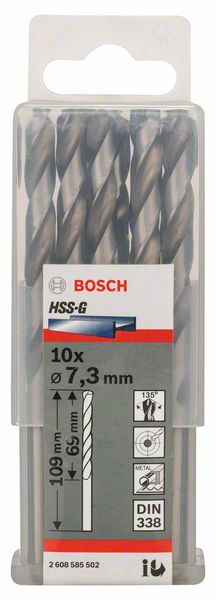 Bosch Burgija za metal HSS-G, DIN 338 2608585502