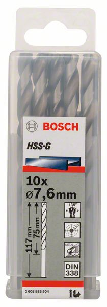 Bosch Burgija za metal HSS-G, DIN 338 2608585504