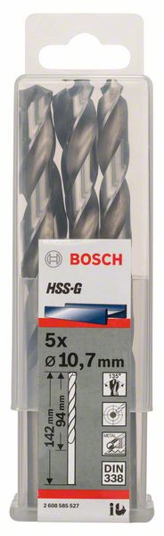 Bosch Burgija za metal HSS-G, DIN 338 2608585527