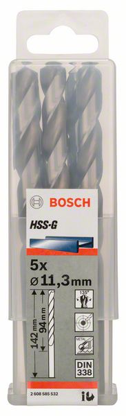 Bosch Burgija za metal HSS-G, DIN 338 2608585532
