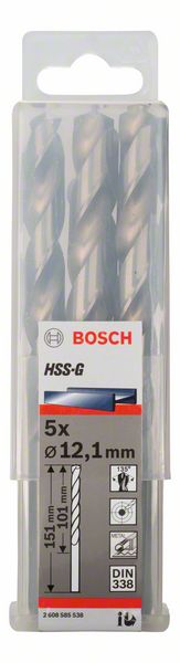 Bosch Burgija za metal HSS-G, DIN 338 2608585538