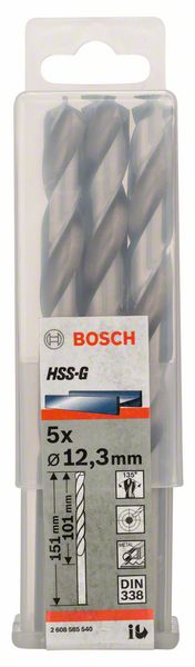 Bosch Burgija za metal HSS-G, DIN 338 2608585540