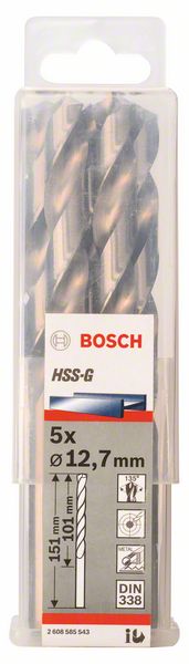 Bosch Burgija za metal HSS-G, DIN 338 2608585543