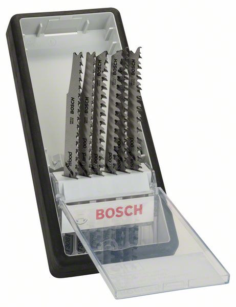 Bosch 6-delni Robust Line Wood komplet listova ubodne testere sa T držačem Progressor 2607010572