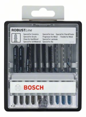 Bosch 10-delni Robust Line komplet listova ubodne testere sa T držačem Speciality Materials 2607010574