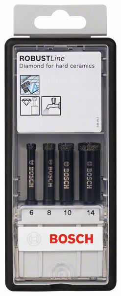 Bosch 4-delni Robust Line komplet dijamantskih burgija za mokro bušenje, 6–14 mm 2607019880