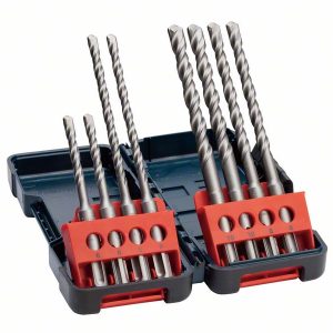 Bosch 8-delni komplet burgija za udarne bušilice SDS plus-3, Tough Box, 6–10 mm 2607019902