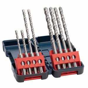 Bosch 8-delni komplet burgija za udarne bušilice SDS plus-3, Tough Box, 5–10 mm 2607019903