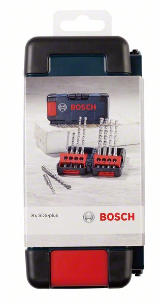 Bosch 8-delni komplet burgija za udarne bušilice SDS plus-3, Tough Box, 5–10 mm 2607019903
