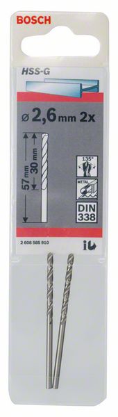 Bosch Burgija za metal HSS-G, DIN 338 2608585910