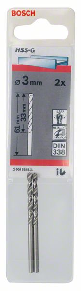 Bosch Burgija za metal HSS-G, DIN 338 2608585911