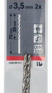 Bosch Burgija za metal HSS-G, DIN 338 2608585914