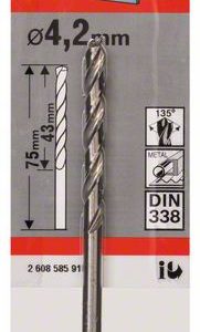 Bosch Burgija za metal HSS-G, DIN 338 2608585918