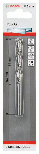 Bosch Burgija za metal HSS-G, DIN 338 2608585926