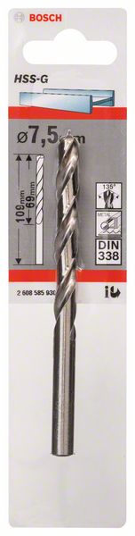 Bosch Burgija za metal HSS-G, DIN 338 2608585930