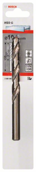 Bosch Burgija za metal HSS-G, DIN 338 2608585937