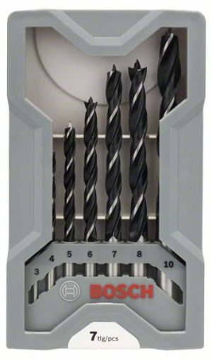 Bosch 7-delni komplet burgija za drvo, 3–10 mm 2607017034