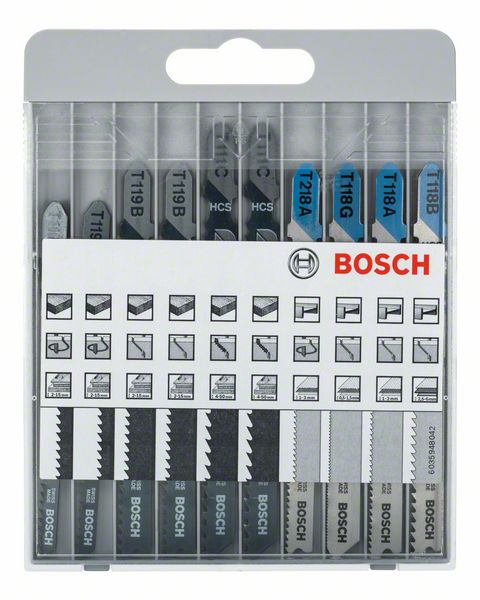 Bosch 10-delni set listova ubodne testere Basic for Metal and Wood 2607010630