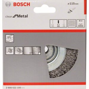 Bosch Talasasta žičana četka 115 mm, čelična 2608622100