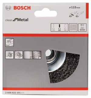 Bosch Talasasta oborena četka 115 mm, čelična 2608622101
