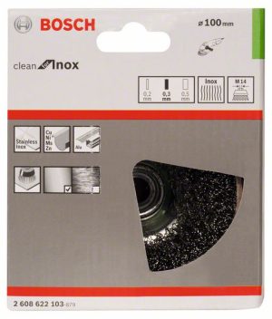 Bosch Talasasta obodna četka 100, nerđajuća 2608622103