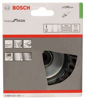 Bosch Pletena obodna četka 100, nerđajuća 2608622105