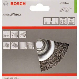 Bosch Talasasta oborena četka 100, nerđajuća 2608622108