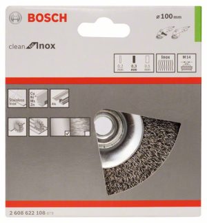 Bosch Talasasta oborena četka 100, nerđajuća 2608622108