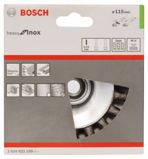 Bosch Pletena oborena četka 115, nerđajuća 2608622109