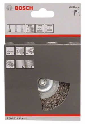 Bosch Točak od talasaste žice 80x0,2 mm, nerđajući 2608622123