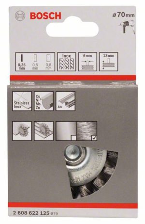 Bosch Točak od pletene žice 70x0,35 mm, nerđajući 2608622125