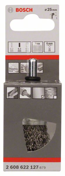 Bosch Krajnja talasasta četka 25x0,3 mm, nerđajuća 2608622127