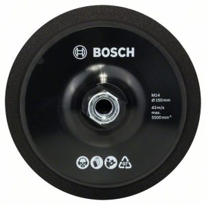 Bosch Potporni tanjir M14, Ø 150 mm, sa sistemom prihvata na čičak 2608612027