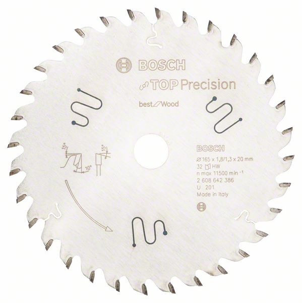 Bosch List kružne testere Top Precision Best for Wood 2608642386