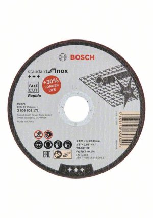 Bosch Rezna ploča ravna Standard for Inox - Rapido 2608603171