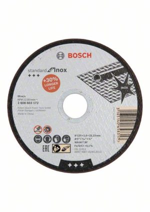 Bosch Rezna ploča ravna Standard for Inox 2608603172