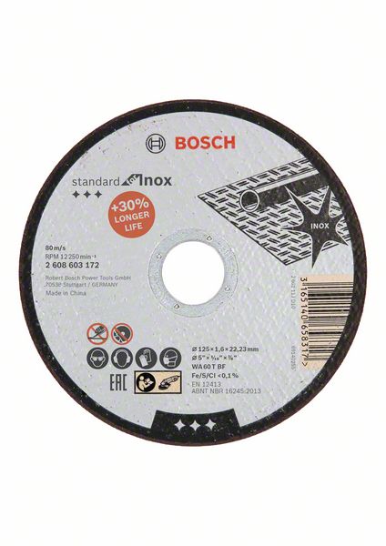 Bosch Rezna ploča ravna Standard for Inox 2608603172