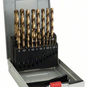 Bosch 19-delni ProBox komplet burgija za metal HSS-TiN (obloženih titanijumom). 1–10 mm 2608587015