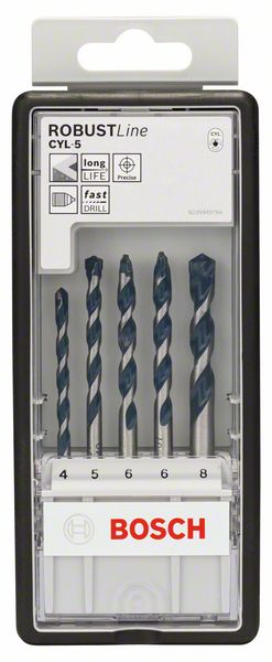Bosch 5-delni Robust Line komplet CYL-5 burgija za beton, 4–8 mm 2608588165