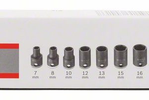 Bosch 9-delni komplet nasadnih ključeva, 7–19 mm 2608551098