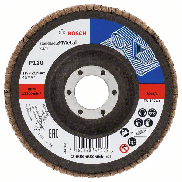Bosch Lamelni brusni disk X431, Standard for Metal 2608603655