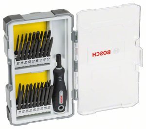 Bosch 37-delni set za odvrtače sa ručkom PH, PZ, SL, TH, TQ, H, TW, SP, R i držač za nastavke 2607017320