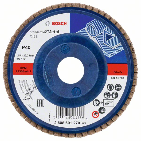 Bosch Lamelni brusni disk X431, Standard for Metal 2608601270