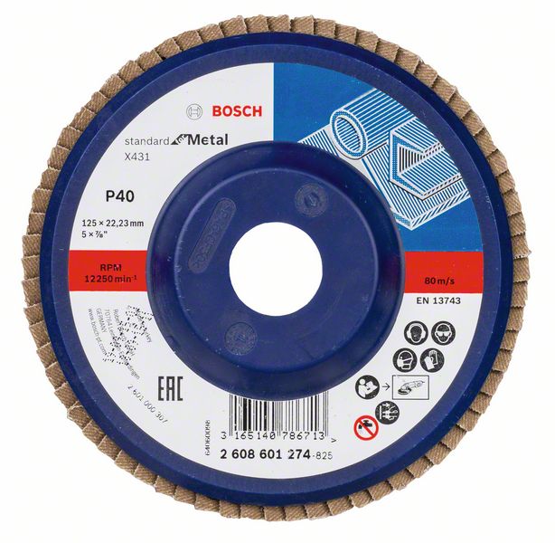 Bosch Lamelni brusni disk X431, Standard for Metal 2608601274